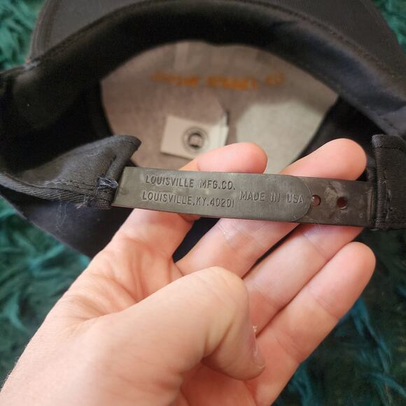 Vintage CAT Thayne Supply Co. Snapback Hat Black Rope Bill Made in USA - Picture 6 of 7
